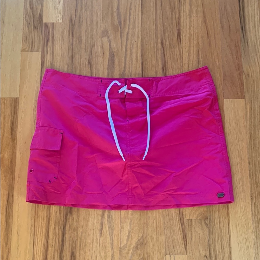 Carve Designs Fuchsia board Skirt with Metal Accent